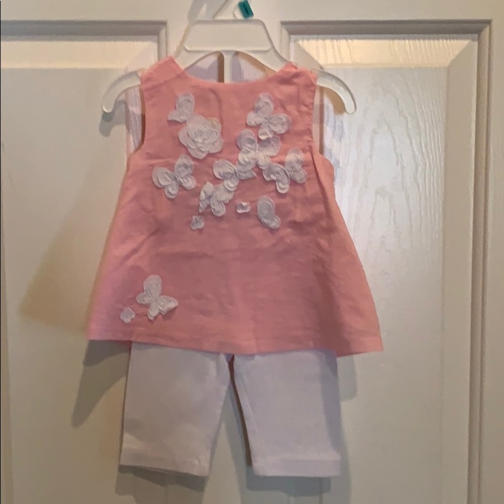 Baby tank top blouse and capris leggings